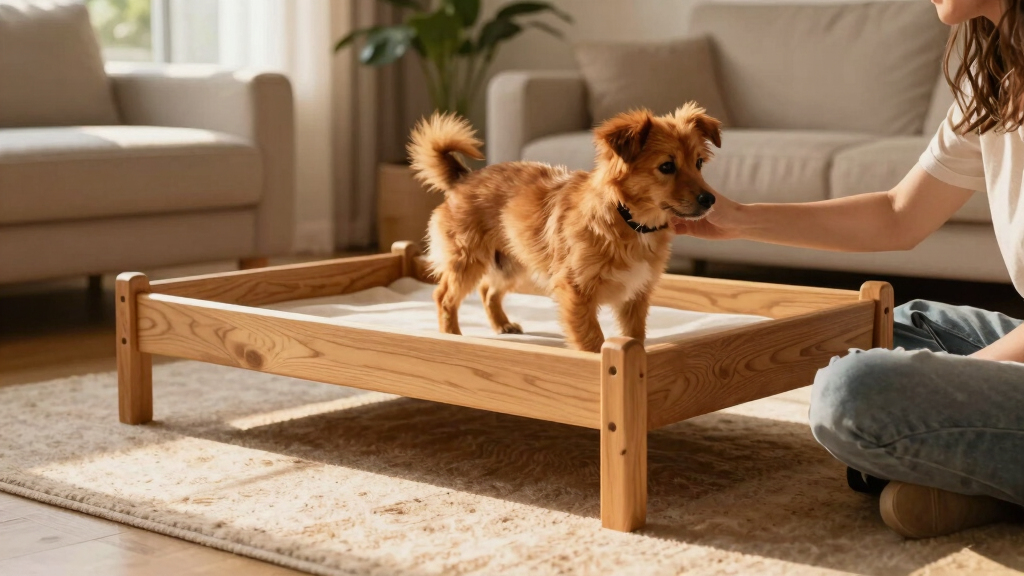 best elevated wood dog bed frame furniture