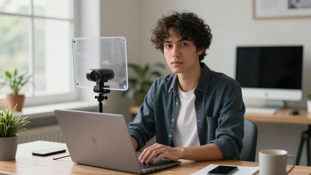 teleprompter for webcam