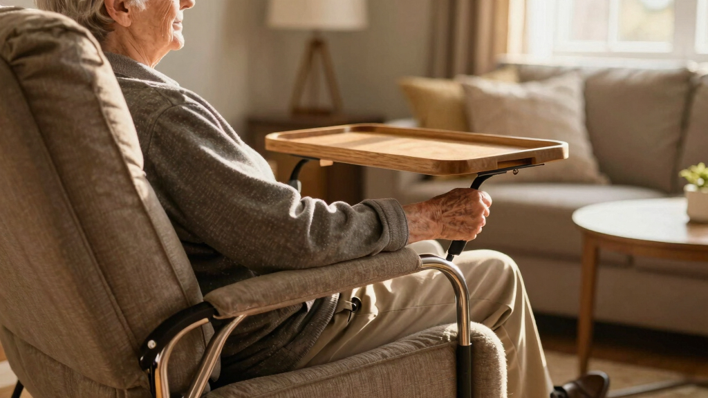 best geriatric chairs with tray and recline