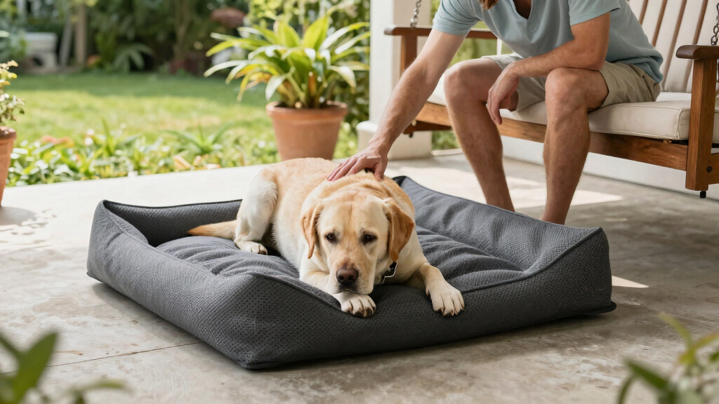 best cooling gel dog bed for large dogs
