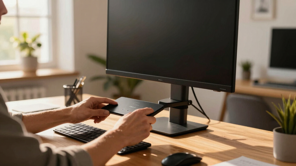 motorized monitor stand