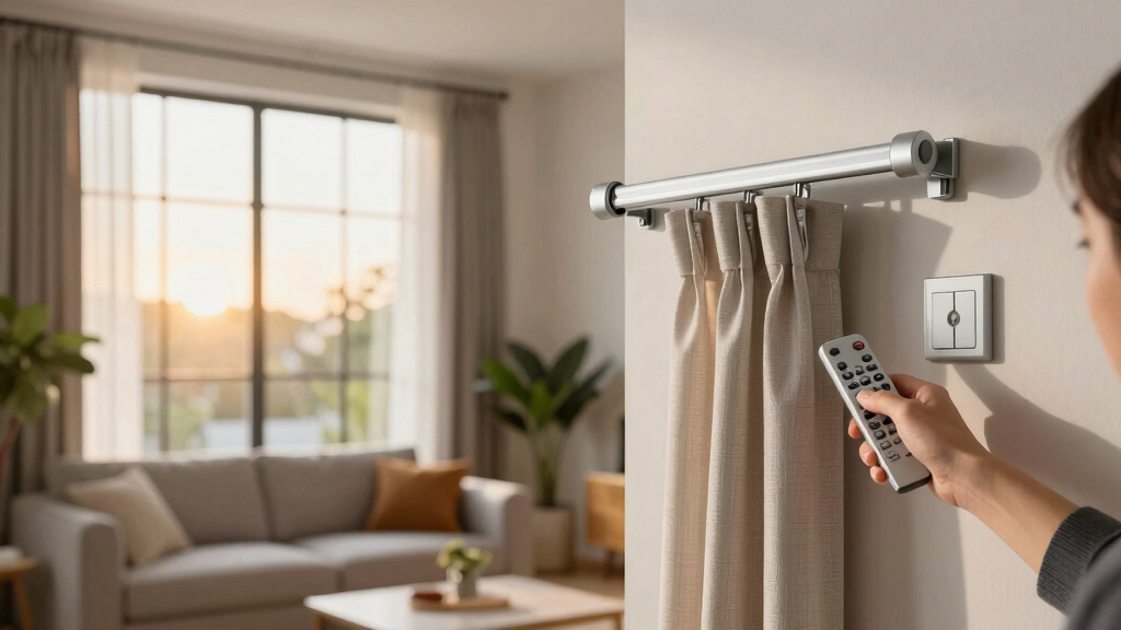 best motorized curtains track system