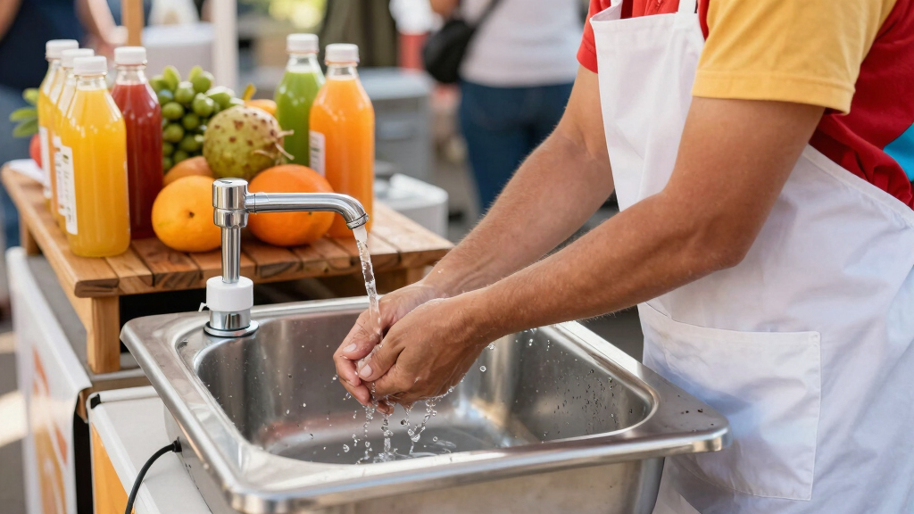best portable handwashing sink for juice stand