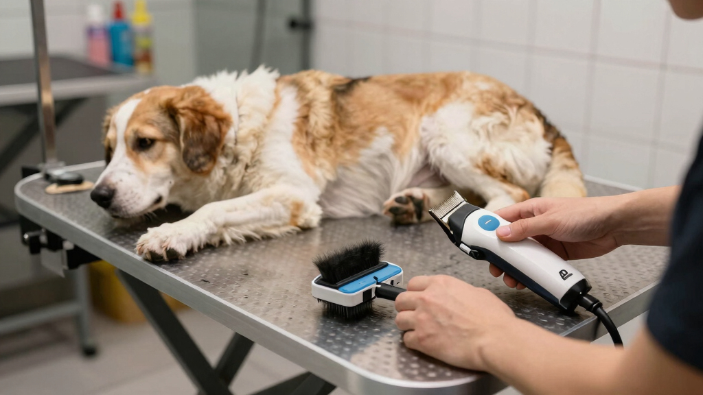 best electric grooming table for large dogs