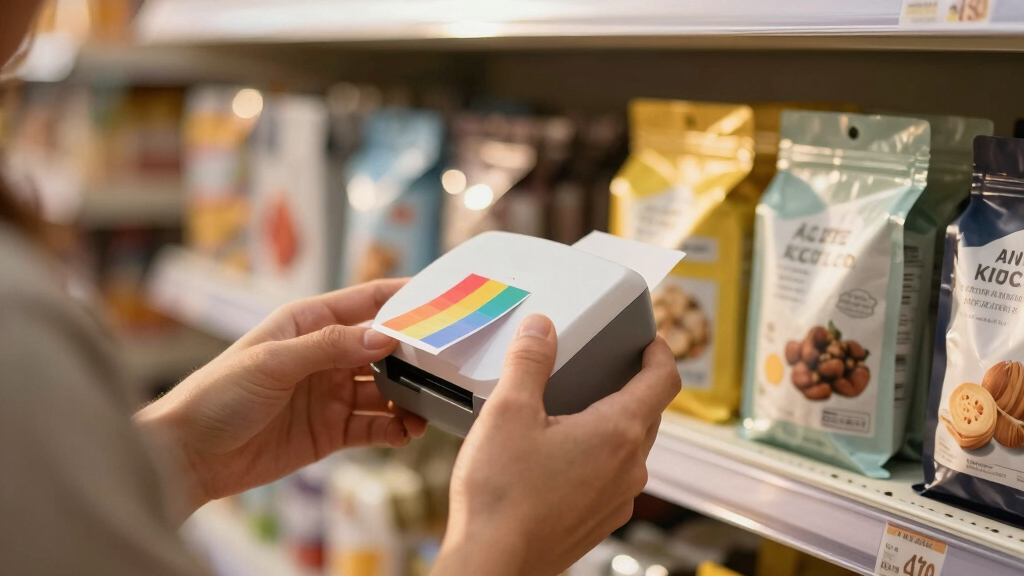 Color label printer for product packaging
