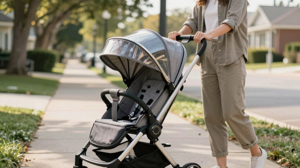 best premium push car with canopy