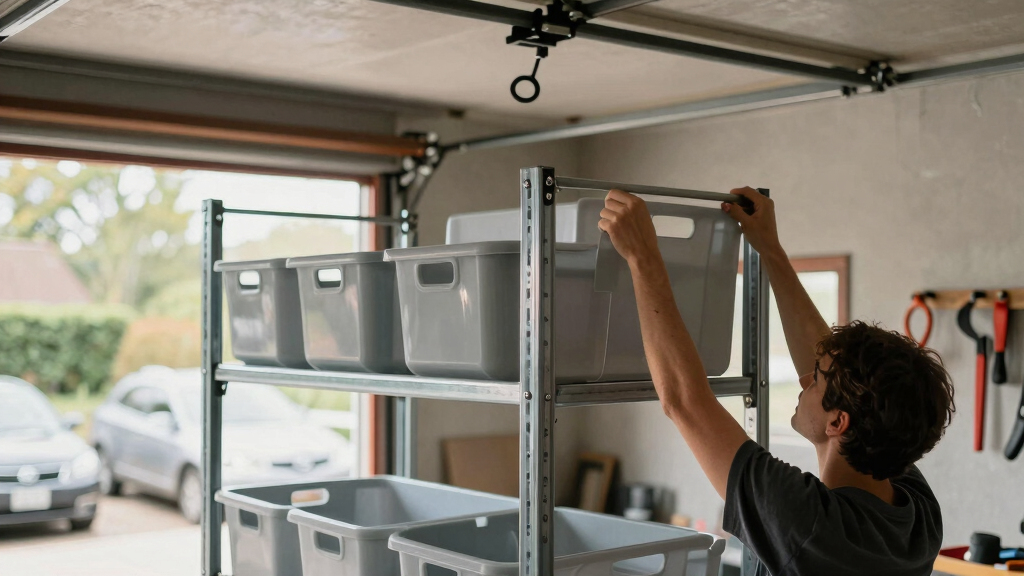 best overhead garage storage rack system