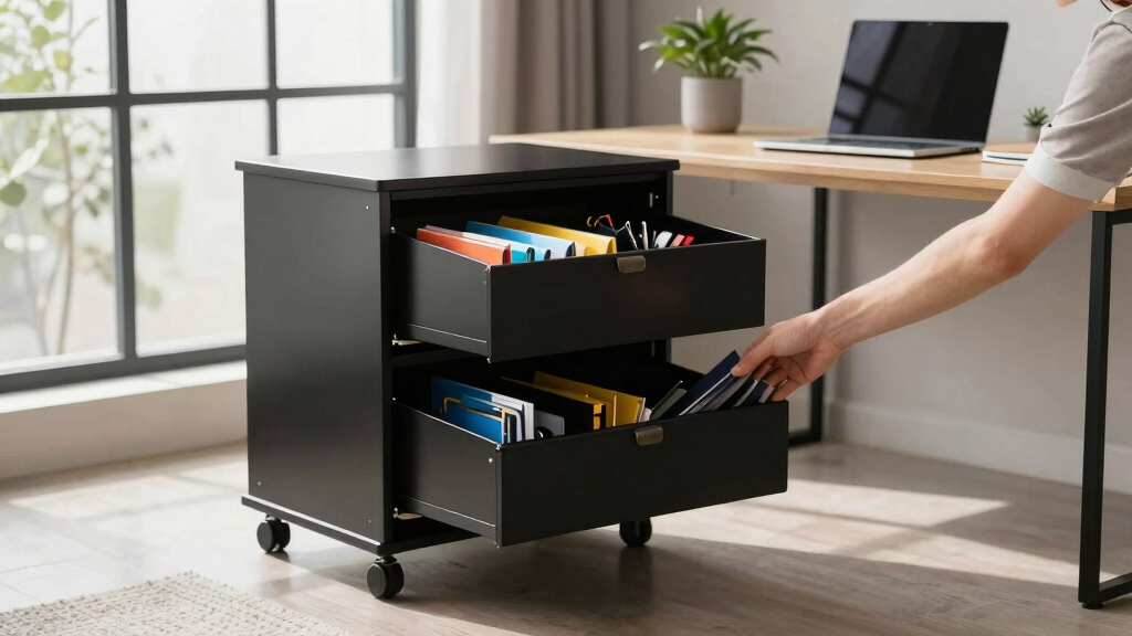 rolling storage cabinet premium