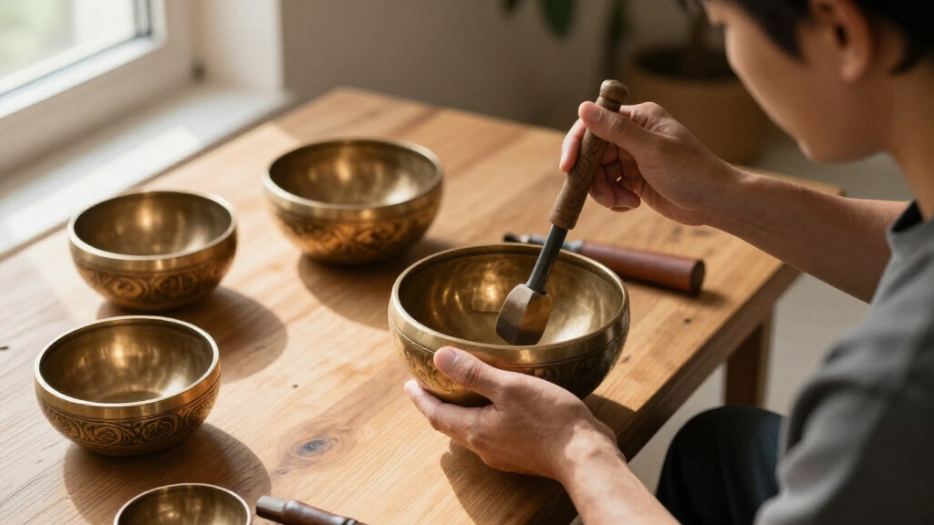 best Tibetan singing bowl set handcrafted
