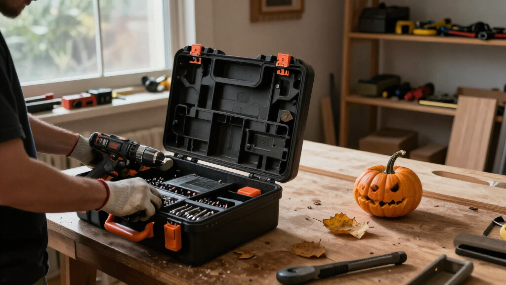 Halloween power tool storage cases