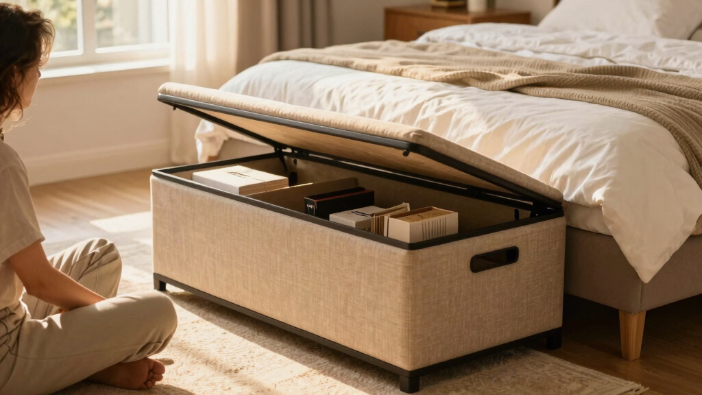 best upholstered storage bench for bedroom