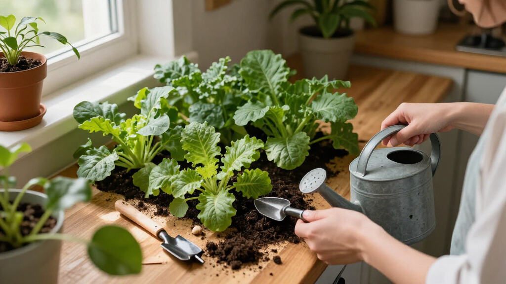 best indoor garden for leafy greens