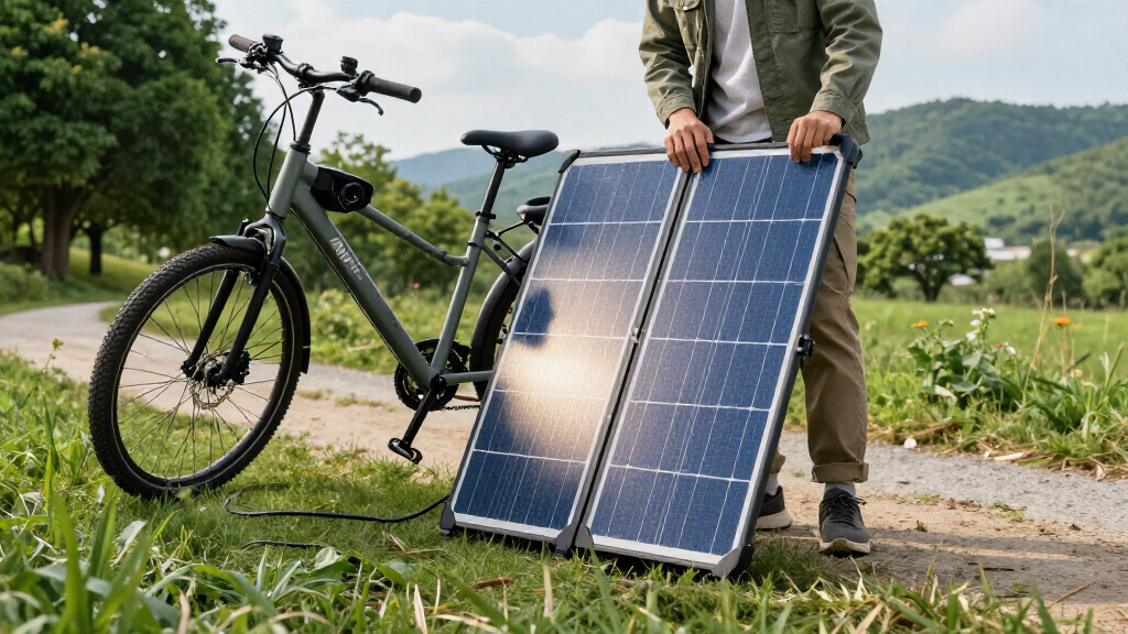 foldable solar panel 400w for e bike charging