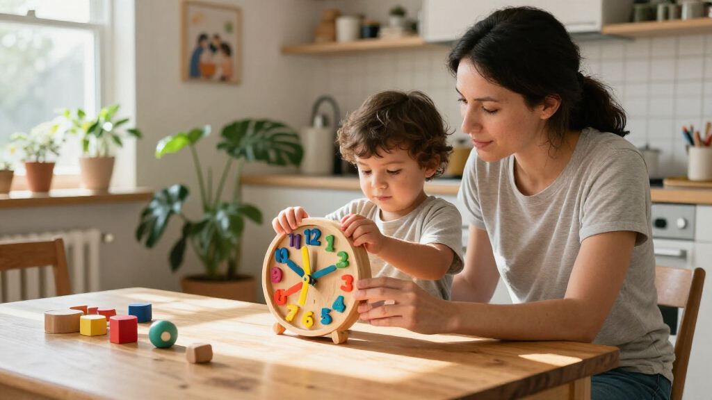 wooden learning clocks for kids