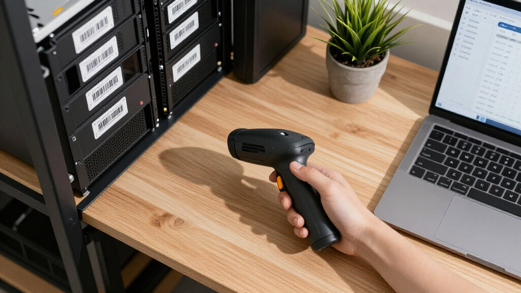 desktop barcode scanner for it storerooms
