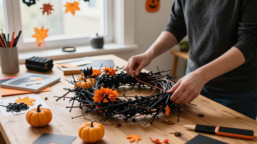 Halloween wreath making kits