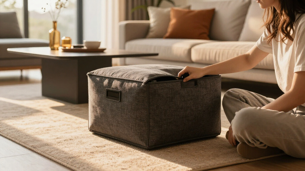 best storage ottomans for living room seating