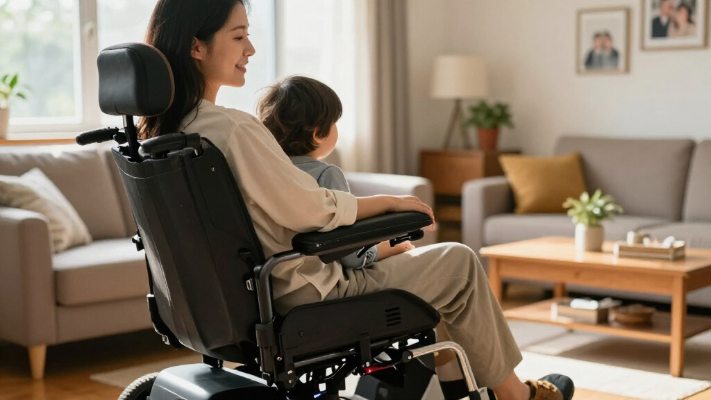 electric wheelchair with reclining back