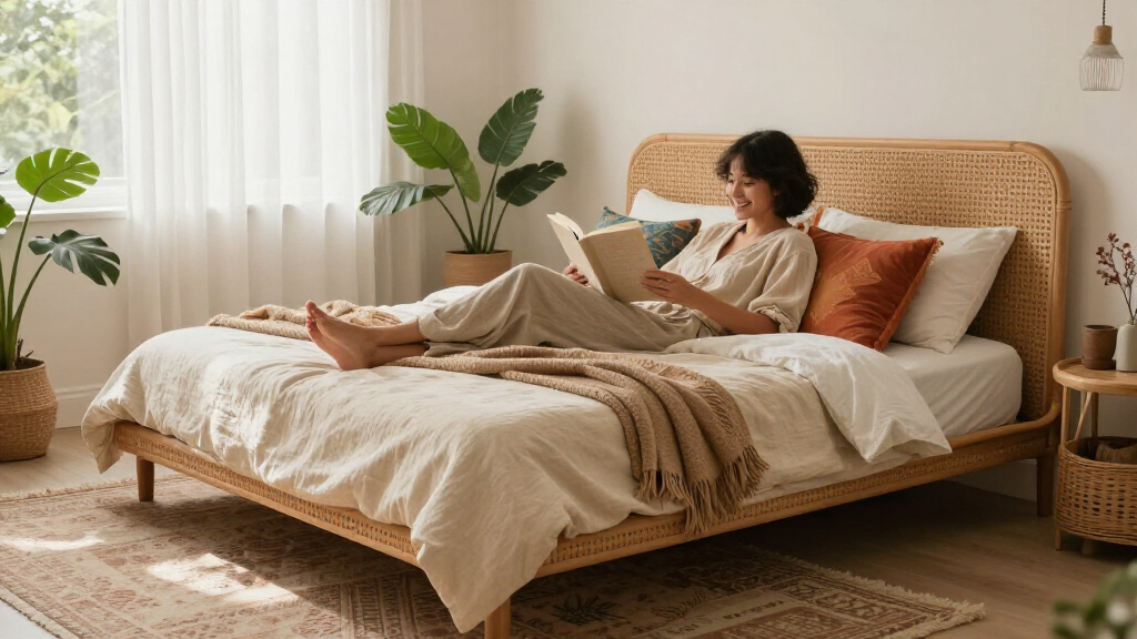 boho platform bed frame
