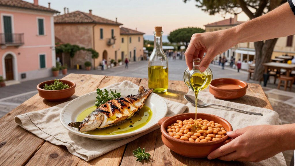 Pair a delicate oil with fish and a robust one with beans