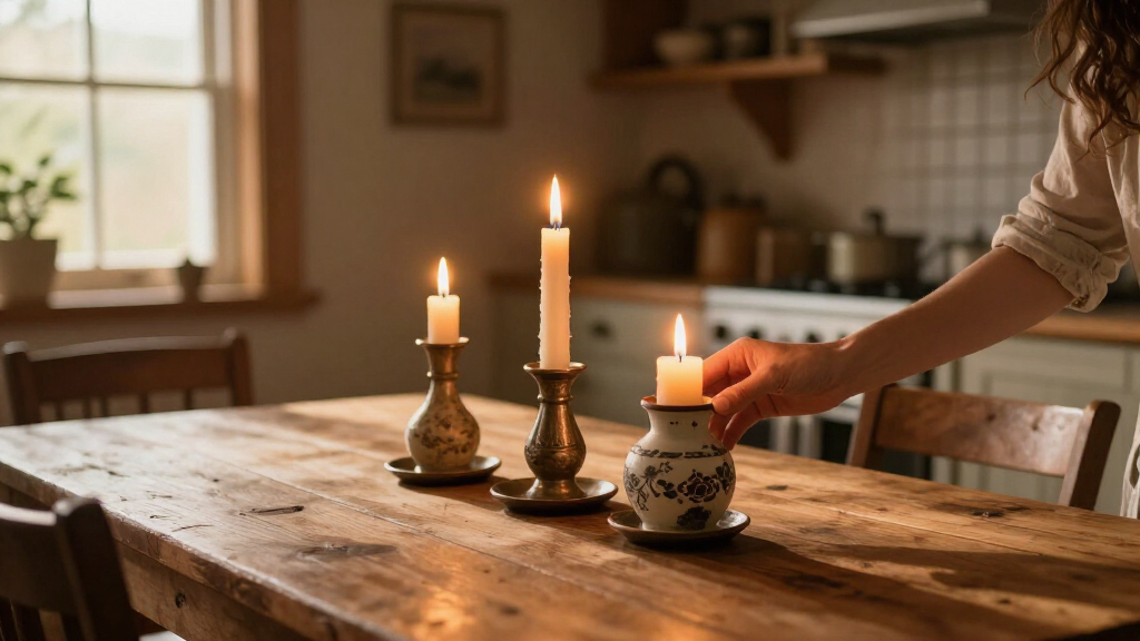 rustic farmhouse candle holders