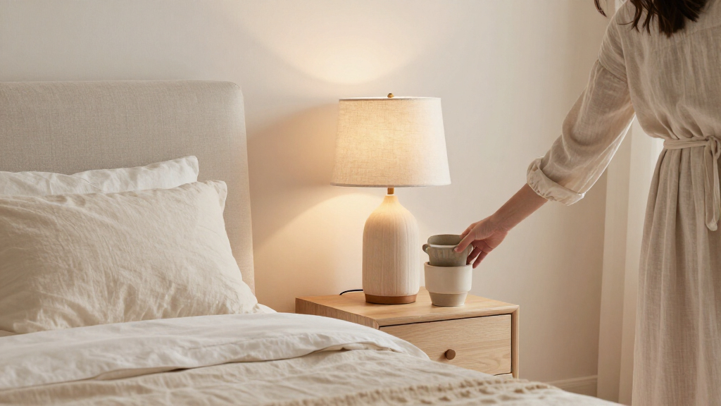 table lamp set linen shade