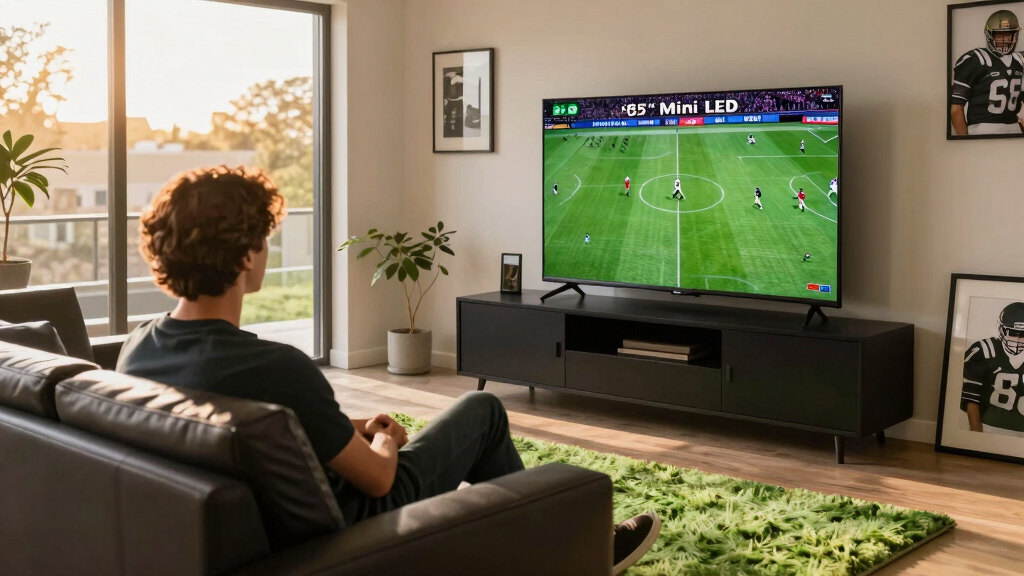 best 85 inch mini led tv for football room