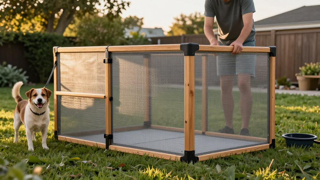 best modular outdoor dog run kit
