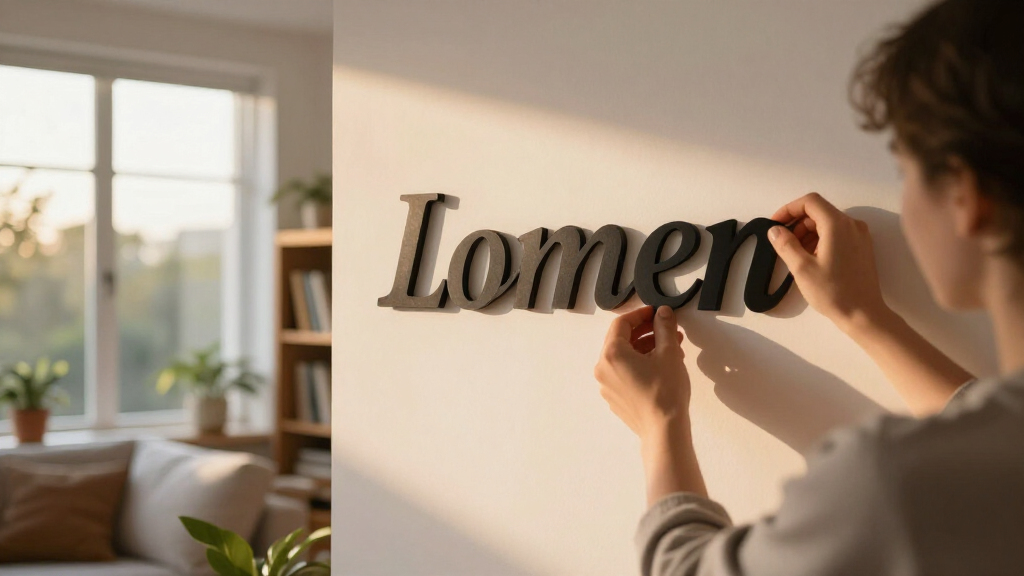 best minimalist last name wall decor