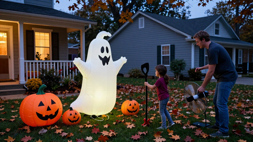 inflatable Halloween yard decorations