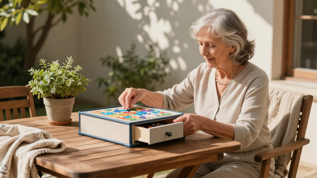 best puzzle boards with drawers for seniors