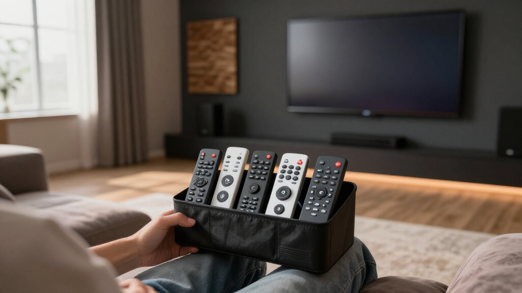 remote control organizers for home theaters