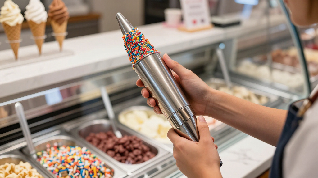 ice cream topping dispensers