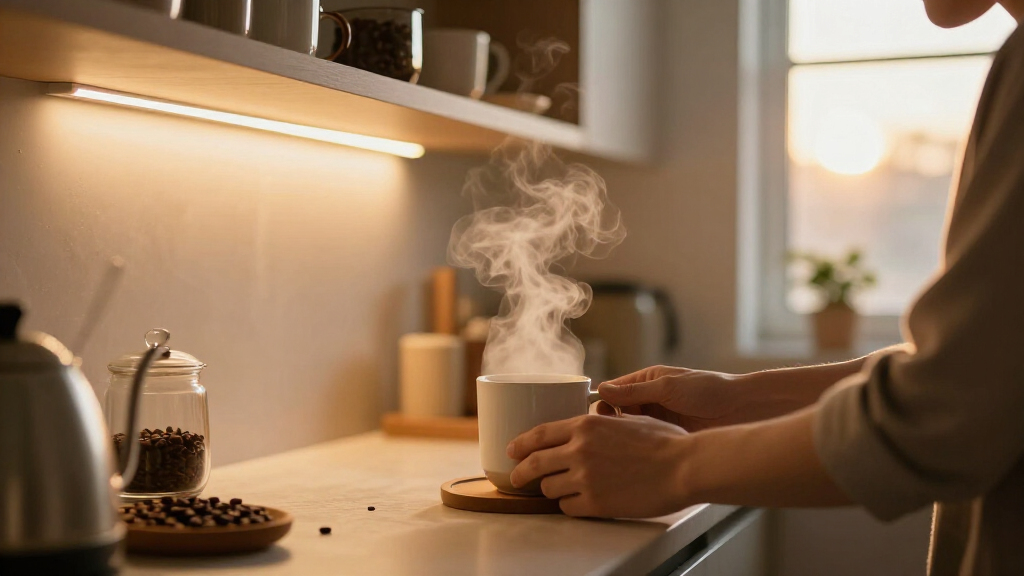 best under cabinet lighting for coffee station
