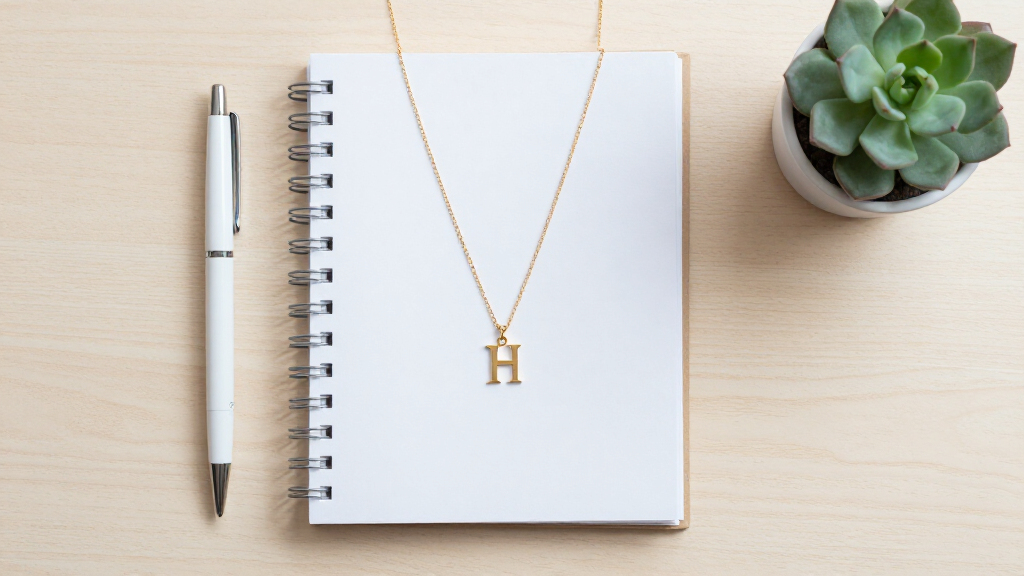 name initial necklace