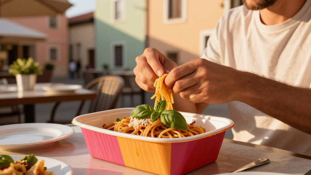 Italian pasta lunchboxes