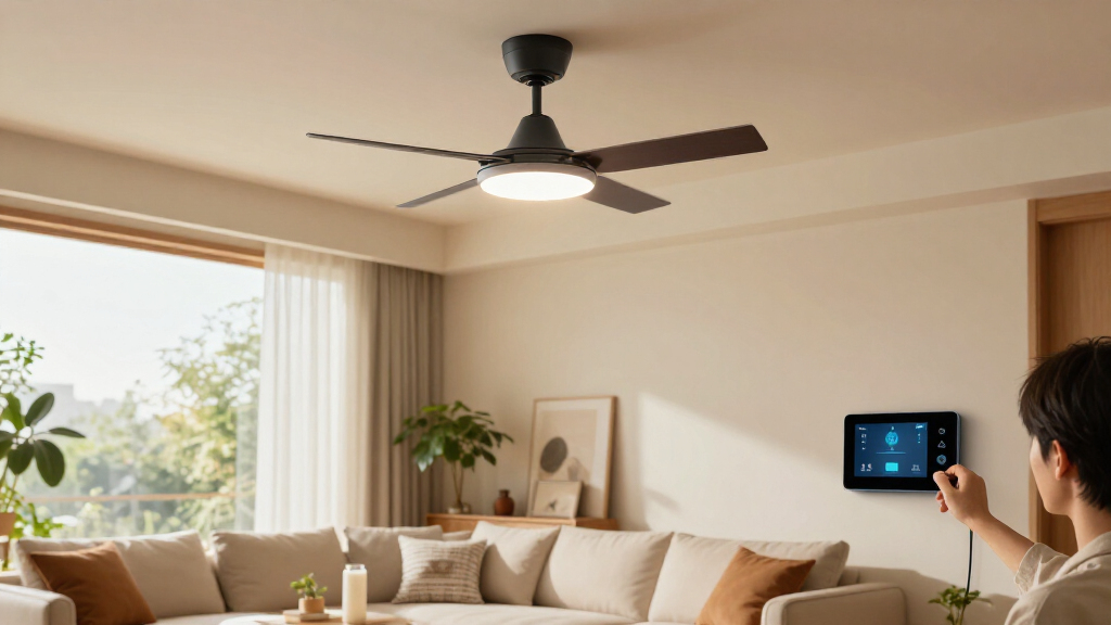 smart ceiling fans with LED lights