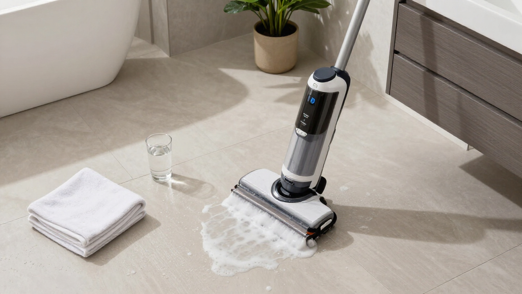 best electric floor scrubber for bathroom deep cleaning