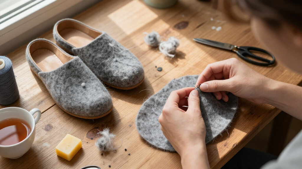 best wool felt clogs