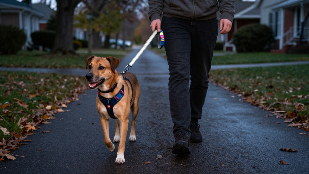 dog harnesses and reflective leashes