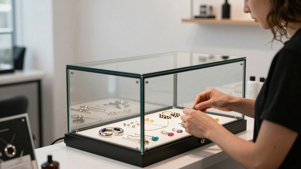 best lockable showcase for piercing studios