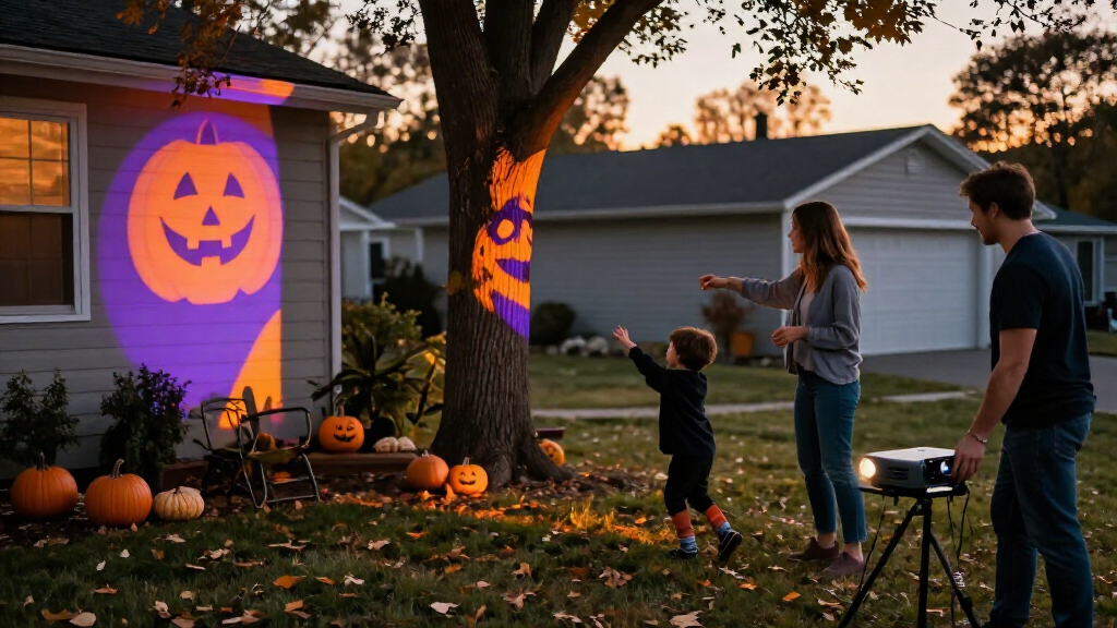 halloween outdoor projector lights