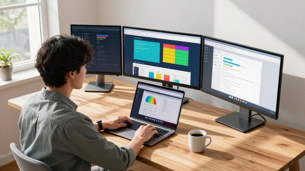 portable triple monitors for laptop users