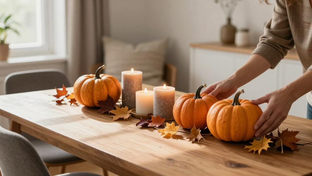 fall-themed decorative accents