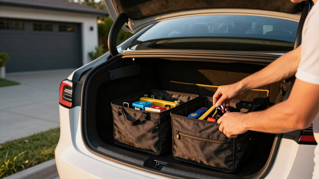 tesla frunk organizers