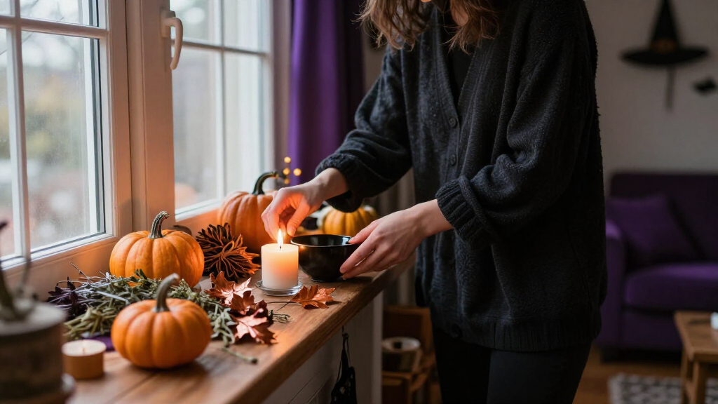 witchy Halloween home decor