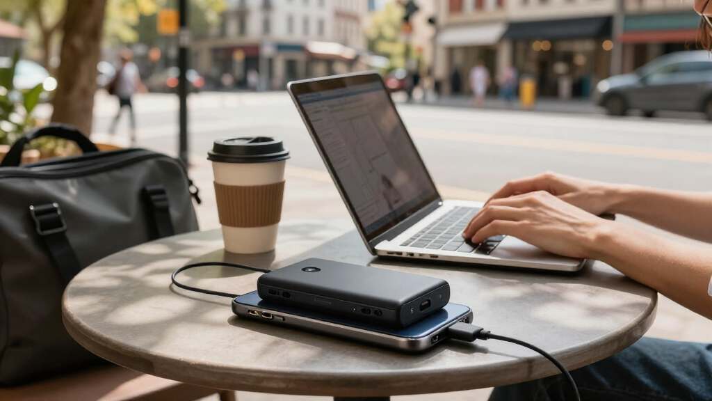 portable battery for travel work