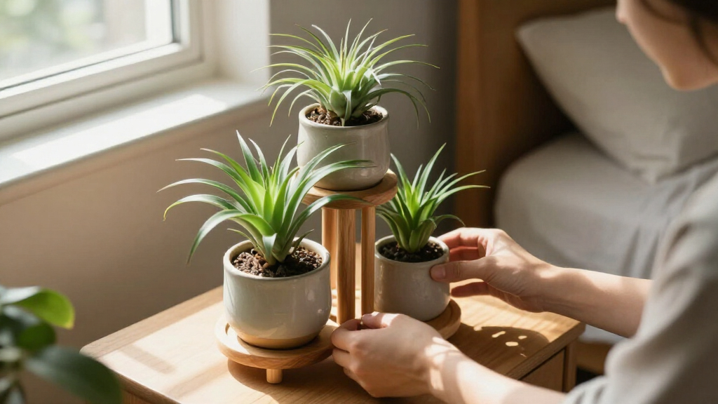 bedside plant stands for air purifying plants