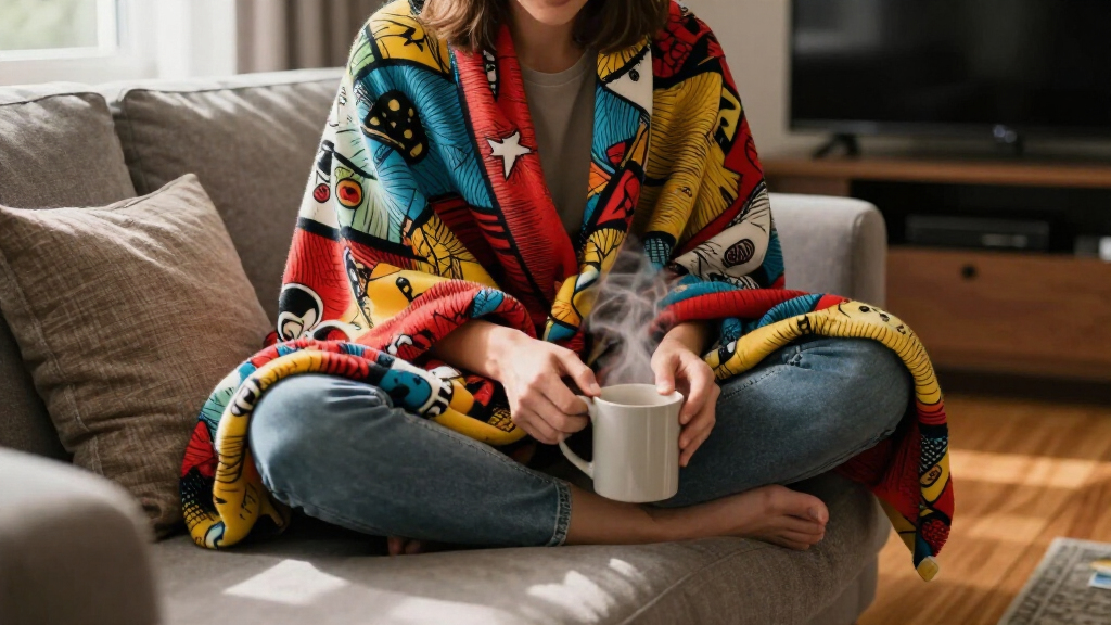 pop culture themed cozy blankets