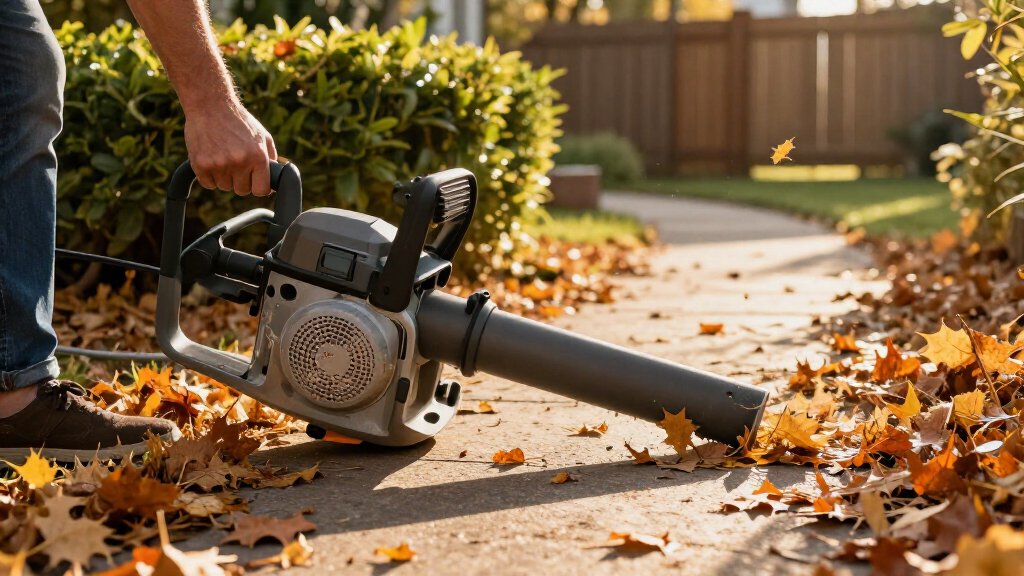 electric leaf blowers for fall yard work